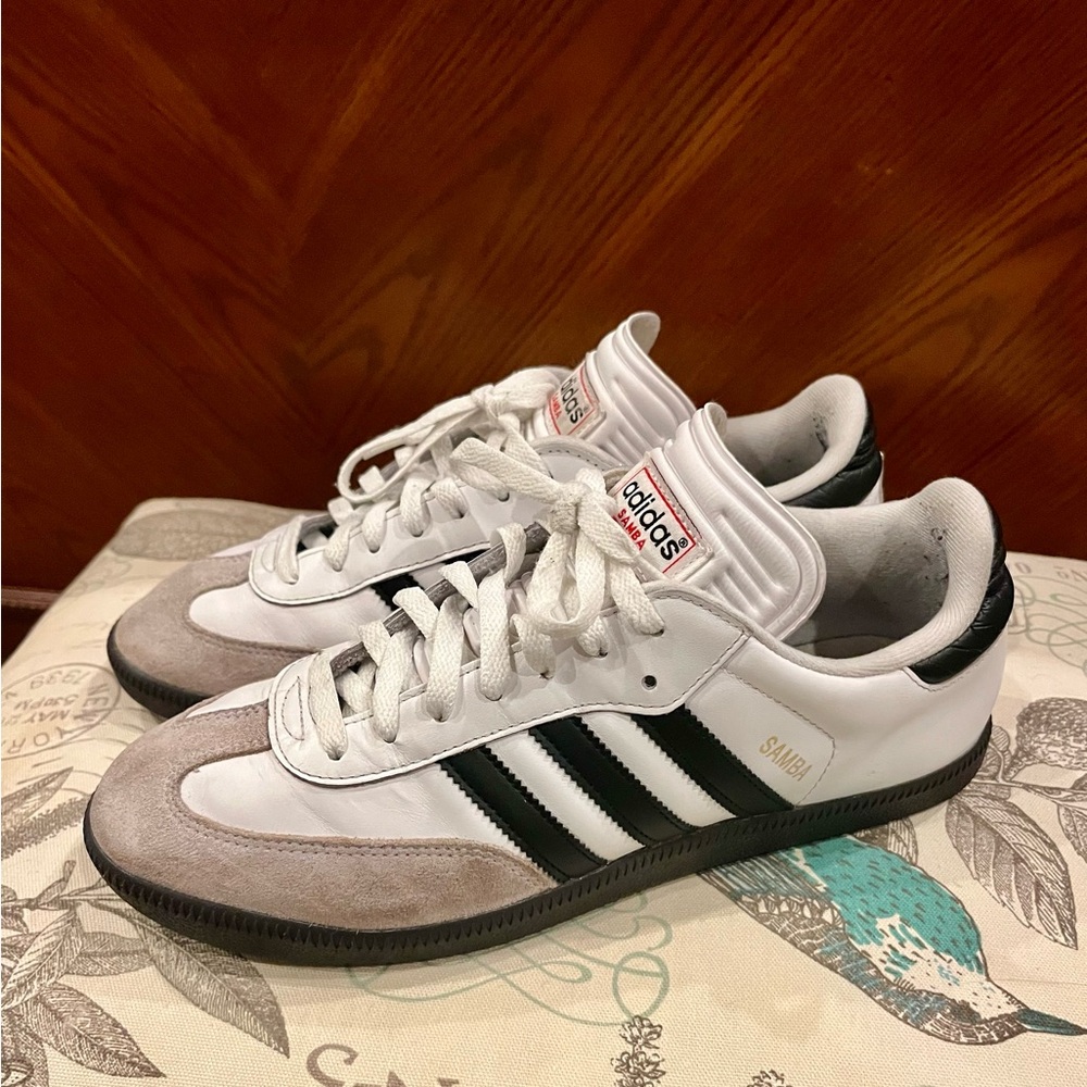 adidas Samba White and Black Sneakers